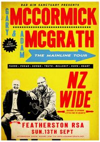 Adam McGrath and Gary McCormick Mainline Tour Featherston