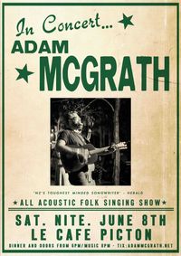Adam McGrath at Le Cafe Picton