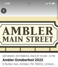 12:45pm set on Ambler's Octoberfest Stage