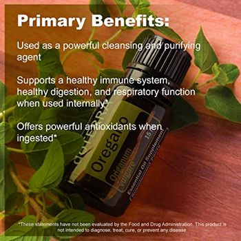 A couple drops of oregano daily will keep you super healthy!
