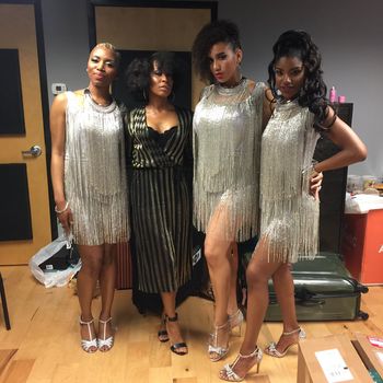 Sheri Hauck w/her clients The Shindellas. (L-R) Tamara Chauniece, Kasi Jones, Stacy Johnson
