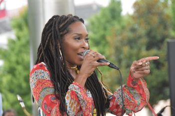 Sheri Hauck performing at Cumberland Park -Photo by Kenneth Wilkinson
