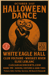 Halloween Dance with Club Voltaire, Whiskey River & Elise LeBlanc