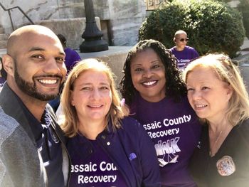 At Passaic County Recovery Walk with the County Commissioners
