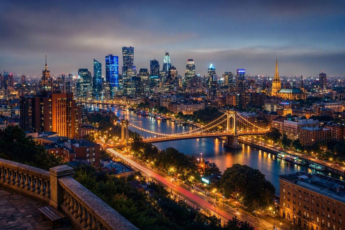 Cities At Night 26 Images
