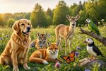 Animal Collage 12 Images