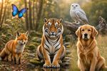 Animal Collage 12 Images