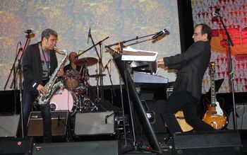 Trading off with Billy Joel, Ringo, Peter Gabriel Saxman Mark Rivera NYC
