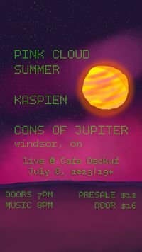 Kaspien with Pink Cloud Summer and Cons of Jupiter