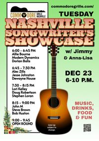 Nashville Songwriters Showcase hosted by Jimmy and Anna Lisa
