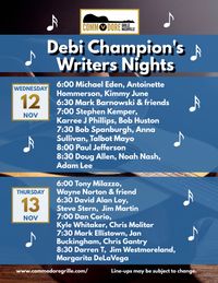 Debi Champion’s Songwriter Night at the Commodore Grille