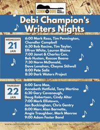 Debi Champion’s Songwriter Night at Commodore Grille
