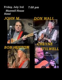 Lee Rascone’s Writers Night at Maxwell House Hotel 7:00 pm Round