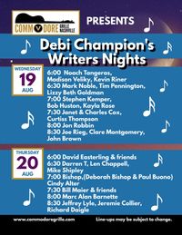 Debi Champion’s Songwriter Night at Commodore Grille