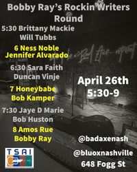 Bobby Ray's Rockin Writers Round