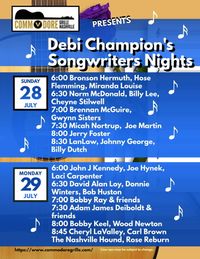 Debi Champions Songwriter Night at The Commodore Grille