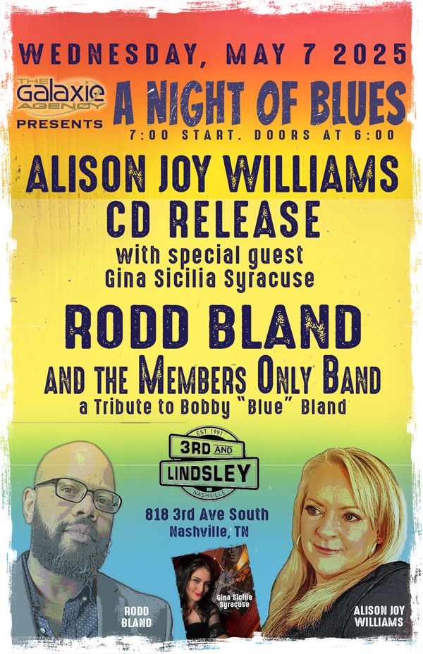A Night Of Blues: Alison Joy Williams & Rodd Bland and the Members