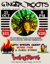 Ginger Roots and The Protectors w/ Blaze Mob & Chico Starr