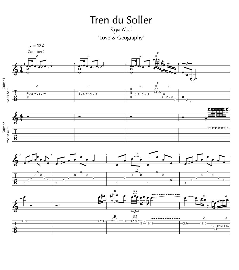 Tren du Soller Tab (PDF)