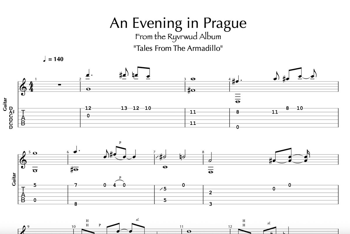 An Evening in Prague (Guitar Pro)
