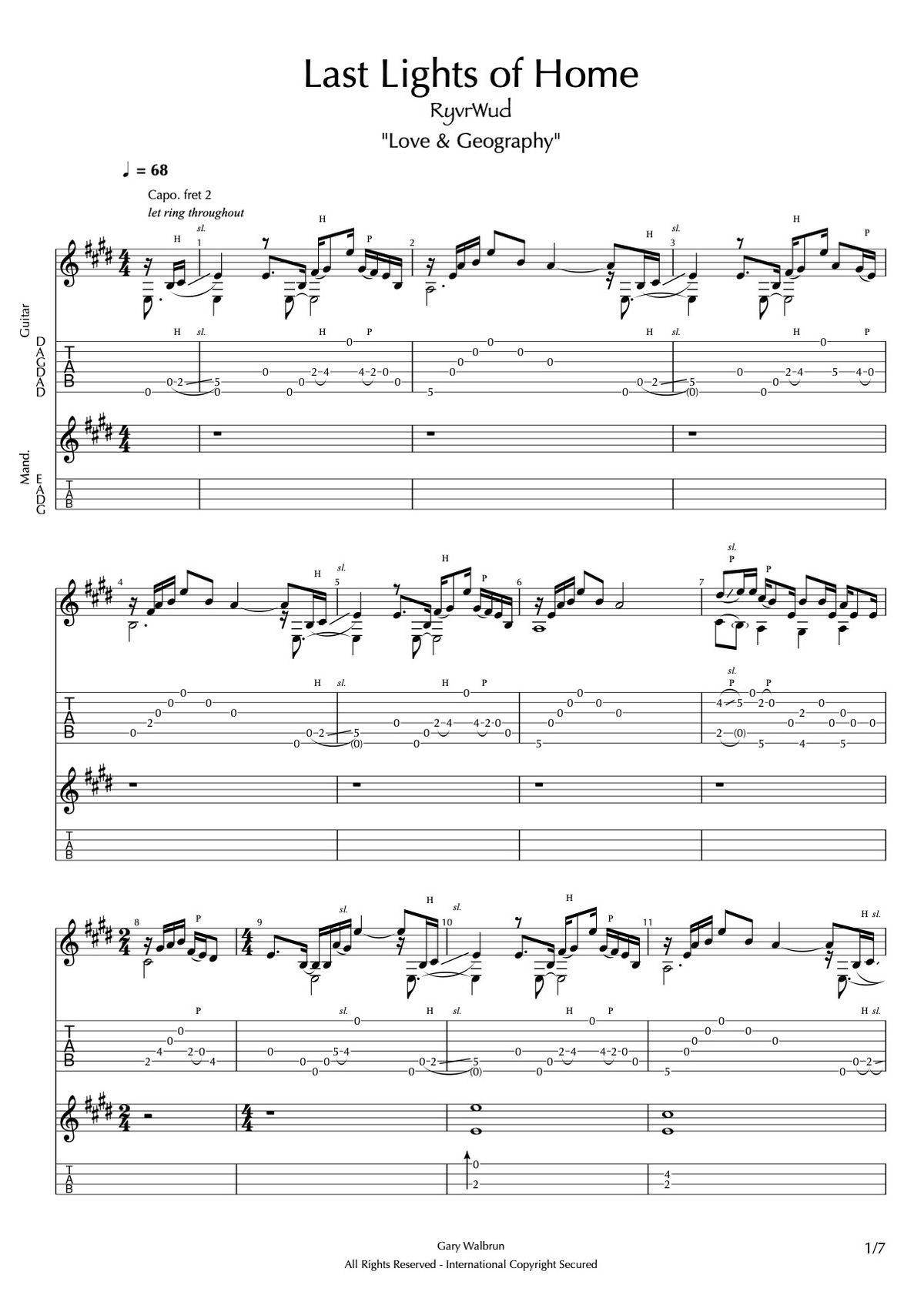 Last Lights of Home (Guitar Pro)