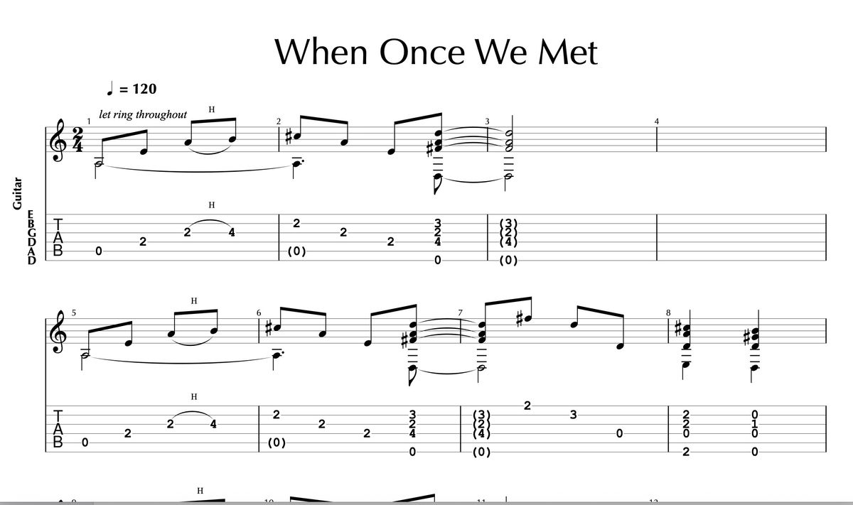 When Once We Met (Guitar Pro)