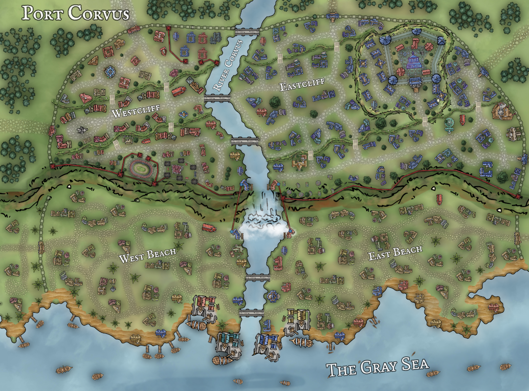 Port Corvus-Cliffside City