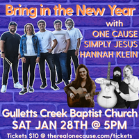 (GA) Bring in the New Year with One Cause, Simply Jesus, and Hannah Klein