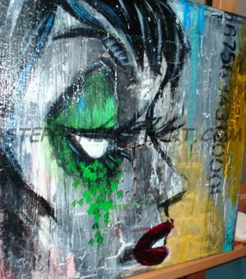Wilkommen / 2011 / 12x12 Acrylic on canvas / Acrylique sur toile $65
