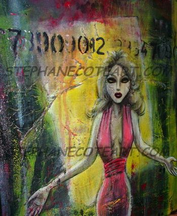 INVITATION / 2007 / 16x20 Acrylic on canvas / Acrylique sur toile SOLD/VENDU $50
