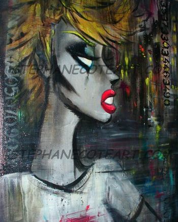 AFTERMATH / 2011 / 24x36 Acrylic on canvas / Acrylique sur toile SOLD/VENDU
