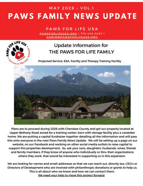 Paws Family News Update