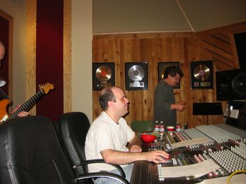 Getting the groove. That's Bill almost in the photo.
