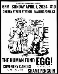 Coventry Carols live at Cherry Street Station w/ EGG!, Acid Walls and Shame Penguin