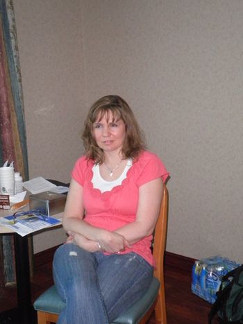 Our niece Jodi visiting at CTCA
