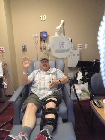 Jack getting Chemotherapy on June 14th.
