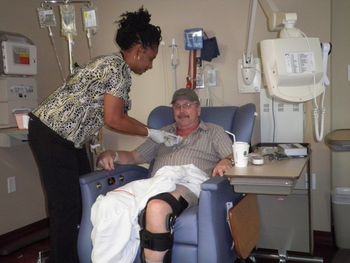 Jack getting chemotherapy on June 29th
