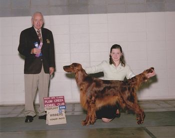 Mattie took Winners at the Plum Creek Show in February 2009. She was shown by Shea Jonsrud.
