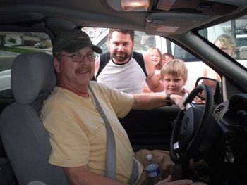 Jack, Luke and his family at the 4th of July celebration
