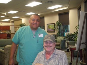 Ted, radiation techncian, and Jack at CTCA
