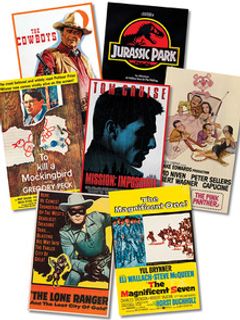 Image: Collage of Classic Film Posters from the 1960s-1980s