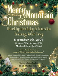 Merry Mountain Christmas hosted by Caleb Bailey & Paine's Run
