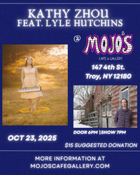 Kathy Zhou and Lyle Hutchins at MoJo's Gallery and Cafe (Troy, NY)