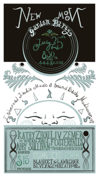 New Moon Garden Party Feat. Kathy Zhou, Liv Zemer (Nashville, TN), Abby Sullivan (Nashville, TN), and fosterfalls