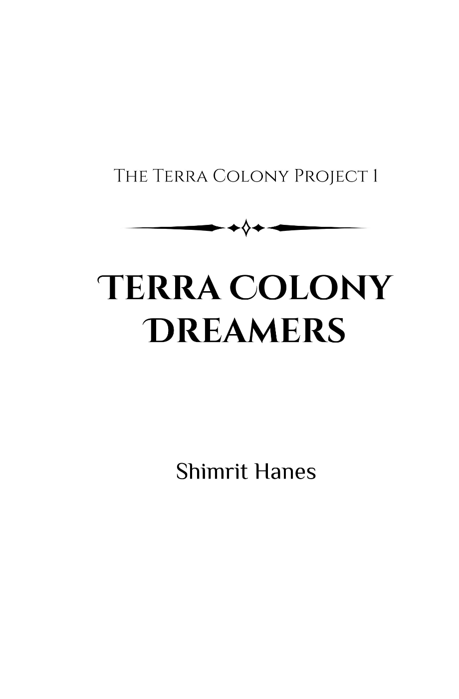 An example of a Title Page I created for this series.
