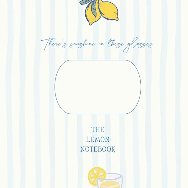 The Lemon Notebook: There's sunshine in these glasses (light blue)