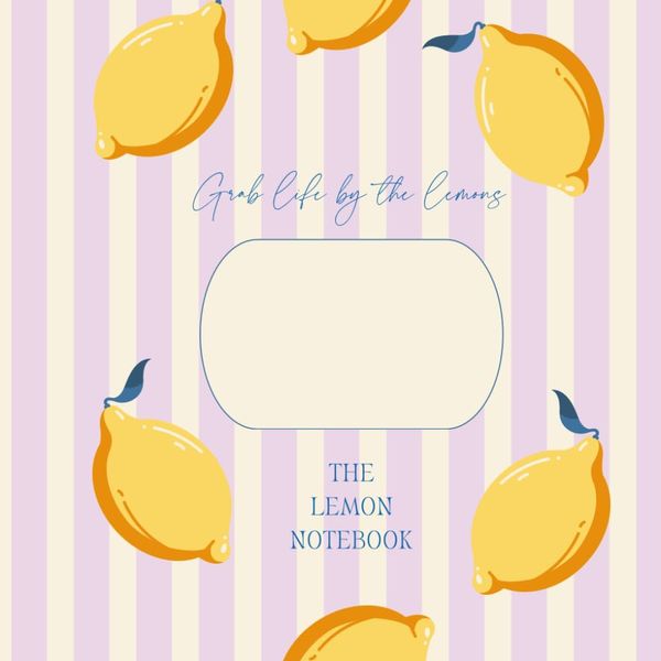 The Lemon Notebook: Grab life by the lemons (pink)