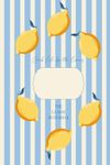 The Lemon Notebook: Grab life by the lemons (blue)