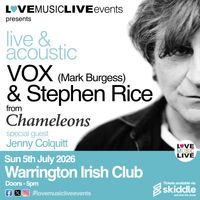 Jenny Colquitt in Support of The Chameleons (Acoustic) at Warrington Irish Club