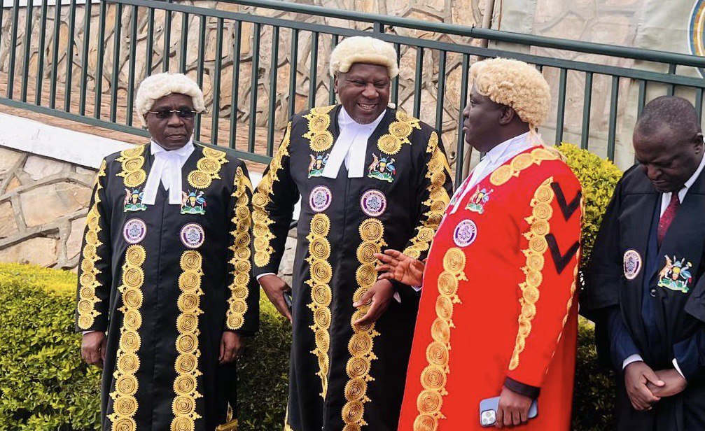 The Resident Judge of Kabale High Court, Justice Karoli Lwanga Ssemogerere, commended the Deputy Chief Justice for his leadership and continuous support. In photo (Musa Ssekaana COA Judge)